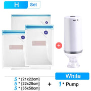 Danoz Kitchen - Electric Vacuum Pump for Food Vacuum Storage Bags USB Charging Sealing Machine for Food Sous Vide Cooking Bags - danozdirect