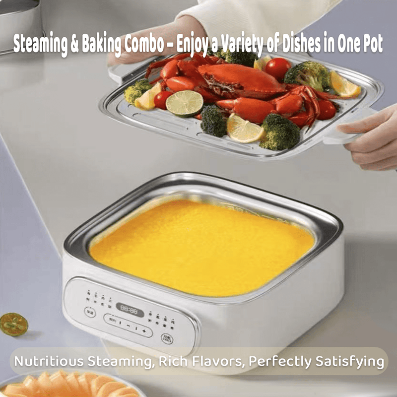 Danoz Kitchen - Hoper Layer Multifunctional Three - layer Stainless Steel food Steamer - danozdirect