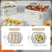 Danoz Kitchen - Hoper Layer Multifunctional Three - layer Stainless Steel food Steamer - danozdirect