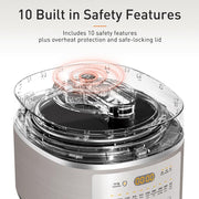 Danoz Kitchen - Induction Heating Pressure Cooker 5L Double Liner Pot - danozdirect