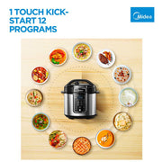 Danoz Kitchen - Midea 5.7L 12 Programs Pressure Cooker - danozdirect