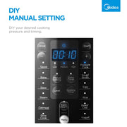 Danoz Kitchen - Midea 5.7L 12 Programs Pressure Cooker - danozdirect