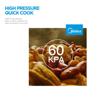 Danoz Kitchen - Midea 5.7L 12 Programs Pressure Cooker - danozdirect