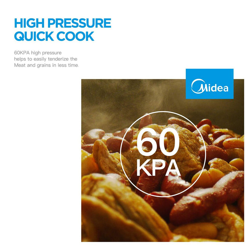 Danoz Kitchen - Midea 5.7L 12 Programs Pressure Cooker - danozdirect