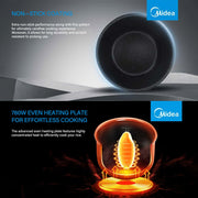 Danoz Kitchen - Midea 5L Rice Cooker Non - Stick Multi - functionality 24 - Hour Auto Keep Warm - danozdirect