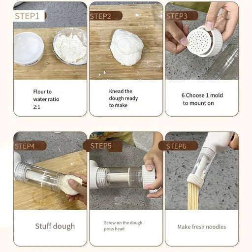 Danoz Kitchen - PastaPerfect Electric Pasta Maker Machine Auto Noodle Maker for Kitchen Pasta Detachable Easy Clean Pasta maker - danozdirect