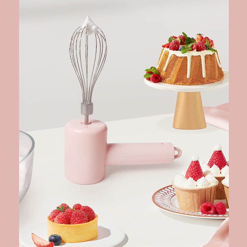 Danoz Kitchen - Portable Electric Mixer, Blender, Egg Beater with 3 - Speed Adjustment, Dual Whisks, and Type - C Charging - danozdirect
