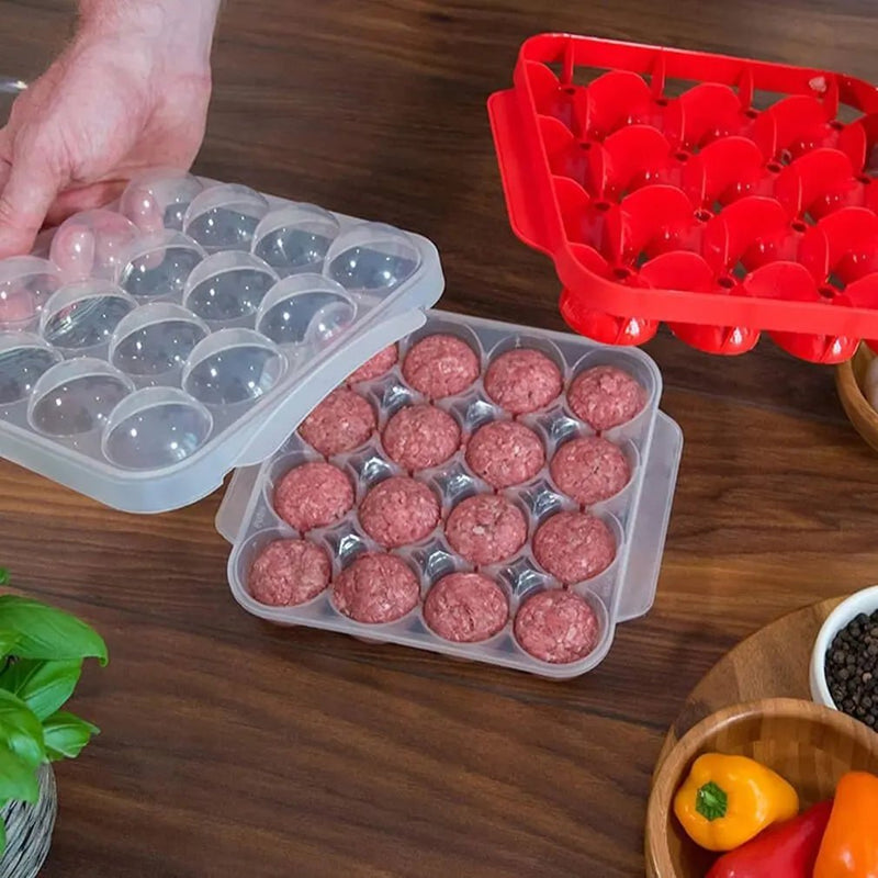 Danoz Kitchen - Say goodbye to hand - rolling meatballs and hello to perfectly shaped spheres every single time. This ingenious kitchen gadget cranks out 16 uniform balls with just a fill - danozdirect
