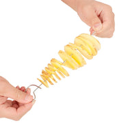 Danoz Kitchen - Stainless Steel Plastic Rotate Potato Slicer Twisted Potato Spiral Slice Cutter Creative Vegetable Tool Kitchen Gadgets - Buy 1 Get 1 Free - danozdirect