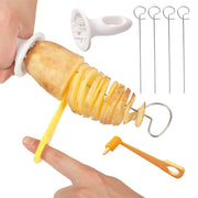 Danoz Kitchen - Stainless Steel Plastic Rotate Potato Slicer Twisted Potato Spiral Slice Cutter Creative Vegetable Tool Kitchen Gadgets - Buy 1 Get 1 Free - danozdirect