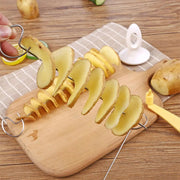 Danoz Kitchen - Stainless Steel Plastic Rotate Potato Slicer Twisted Potato Spiral Slice Cutter Creative Vegetable Tool Kitchen Gadgets - Buy 1 Get 1 Free - danozdirect