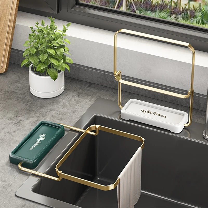 Danoz Kitchen - Triangular Sink Filter Strainer Drainer Mesh Bag Basket Vegetable Fruit Drain Suction Cup Rack Hanging Garbage Shelf for Kitchen - danozdirect