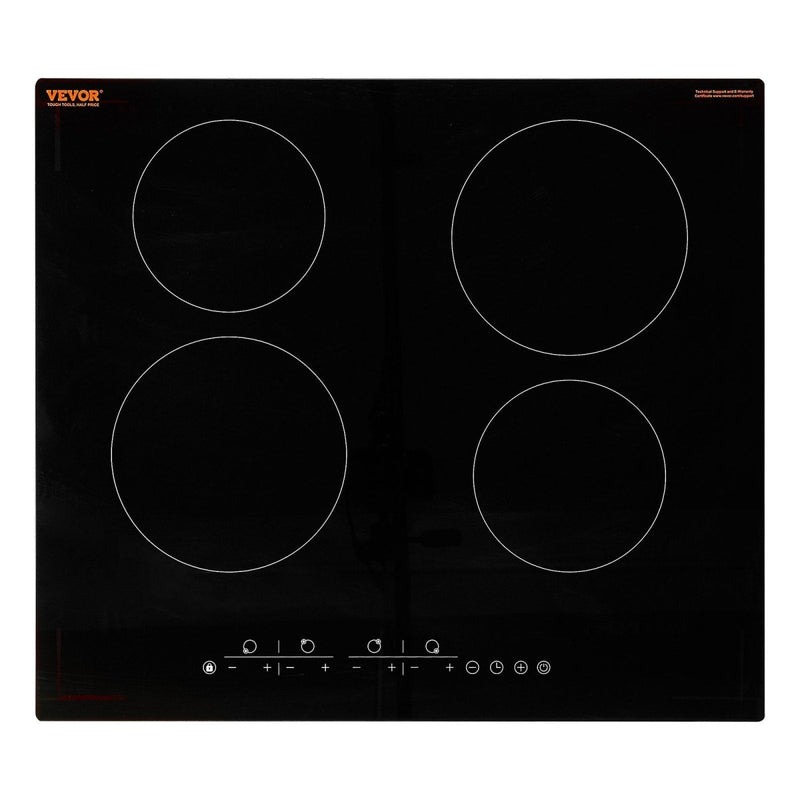 Danoz Kitchen - VEVOR Built - in Electric Cooktop Radiant Ceramic Cooktop 4 Burners 23.2x20.5 inch - danozdirect