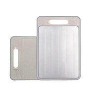 Danoz KitchenSmart 4 in 1 Defrosting, Knife Sharpner and Cutting Board Double Sided Rectangular Chopping Board with Grater Sharpener + Quick Defrosting Tray for Frozen food. - danozdirect