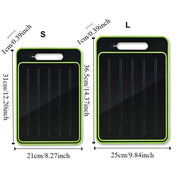 Danoz KitchenSmart 4 in 1 Defrosting, Knife Sharpner and Cutting Board Double Sided Rectangular Chopping Board with Grater Sharpener + Quick Defrosting Tray for Frozen food. - danozdirect