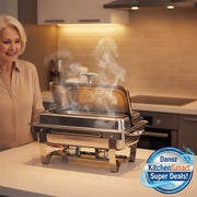 Danoz KitchenSmart Chafing Dish Food Warmer Stove 11L 3 Compartment - Super deal! - danozdirect