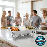Danoz KitchenSmart Chafing Dish Food Warmer Stove 11L 3 Compartment - Super deal! - danozdirect