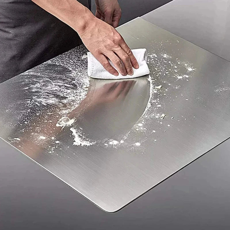 Danoz KitchenSmart - Stainless Steel Cutting Board with Lip Multi-Function Countertop Protector!