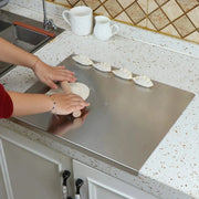 Danoz KitchenSmart - Stainless Steel Cutting Board with Lip Multi-Function Countertop Protector!