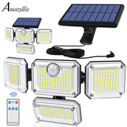 Danoz Led Lights🔆 20w Solar Light 122/333led IP65 Waterproof Outdoor Indoor Solar Garden Lamp With Adjustable Head - danozdirect