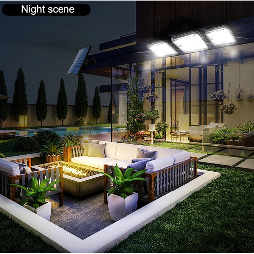 Danoz Led Lights🔆 20w Solar Light 122/333led IP65 Waterproof Outdoor Indoor Solar Garden Lamp With Adjustable Head - danozdirect