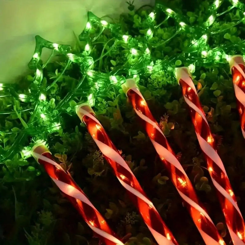 Danoz Lights - 5pc/set solar candy Christmas tree ground installation decorative lights outdoor garden lawn LED lights courtyard lights - danozdirect