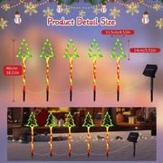 Danoz Lights - 5pc/set solar candy Christmas tree ground installation decorative lights outdoor garden lawn LED lights courtyard lights - danozdirect
