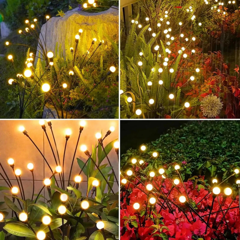 Danoz Lights - Garden Lights - New Upgraded Solar Powered Firefly Lights Outdoor Waterproof Vibran Garden Lights for Decoration , Buy 1 Get 1 Free!i - danozdirect