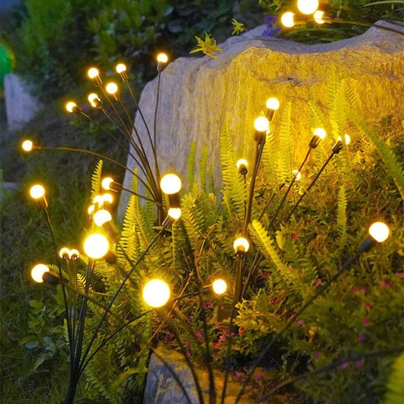 Danoz Lights - Garden Lights - New Upgraded Solar Powered Firefly Lights Outdoor Waterproof Vibran Garden Lights for Decoration , Buy 1 Get 1 Free!i - danozdirect