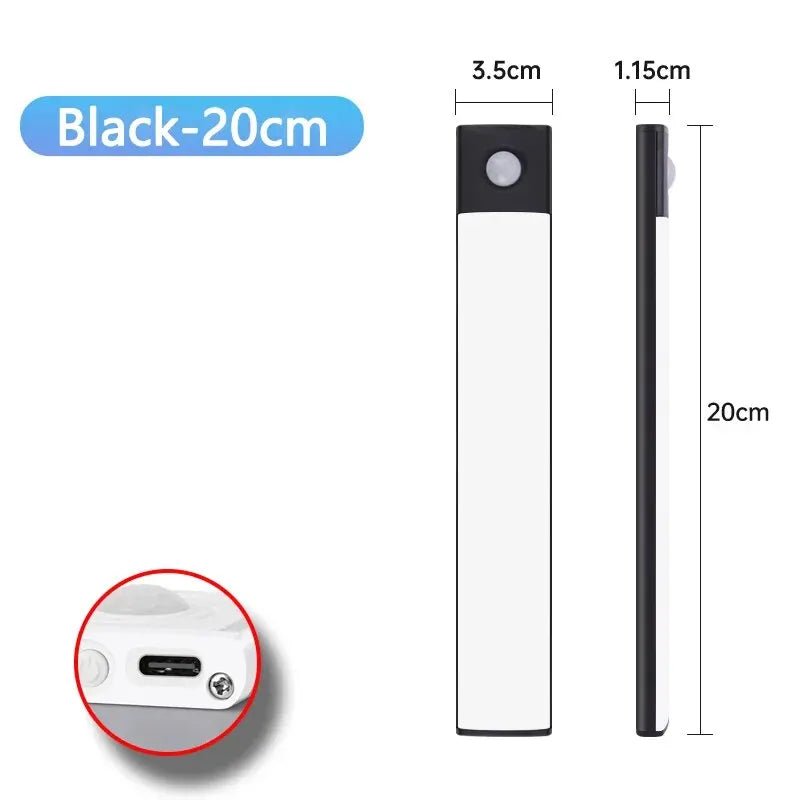 Danoz Lights - LED Cabinet Light USB Type - C Rechargeable Motion Sensor Led Lamp for Kitchen Wardrobe Cabinet Lighting 20cm/30cm/40cm/50cm/60cm - danozdirect