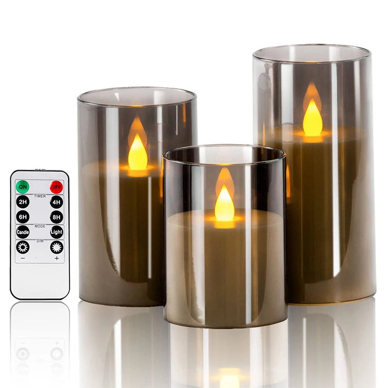 Danoz Lights - LED lights electronic candles LED candle decorations acrylic candles complete set of remote control timers Christmas and wedding - danozdirect