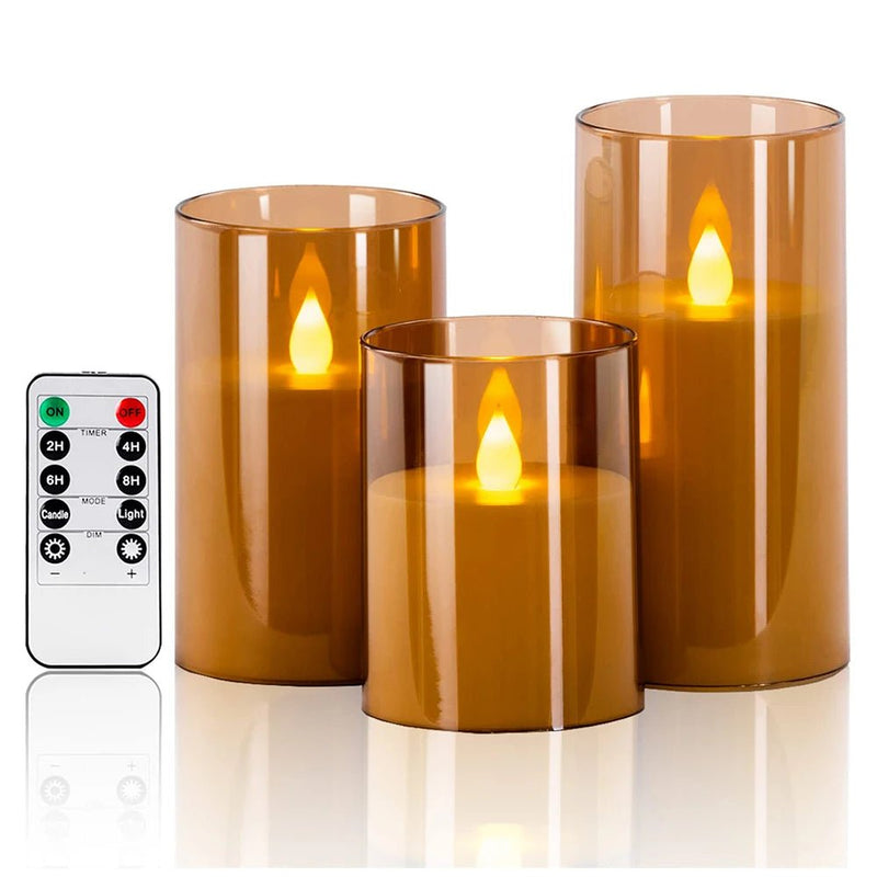 Danoz Lights - LED lights electronic candles LED candle decorations acrylic candles complete set of remote control timers Christmas and wedding - danozdirect