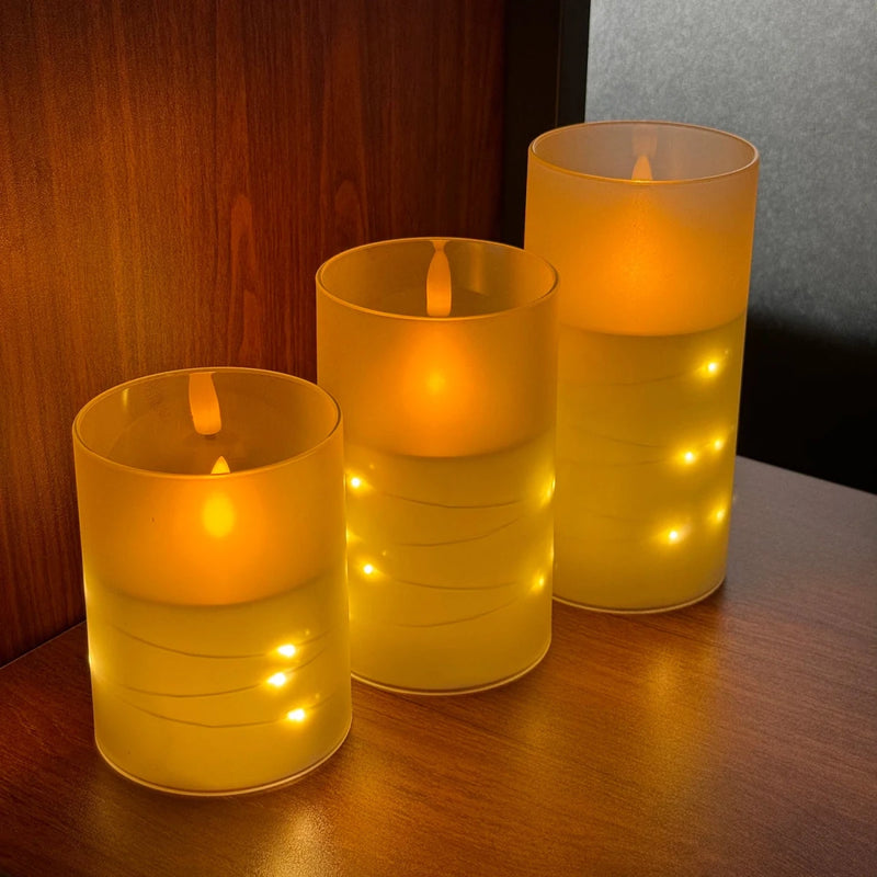 Danoz Lights - LED lights electronic candles LED candle decorations acrylic candles complete set of remote control timers Christmas and wedding - danozdirect