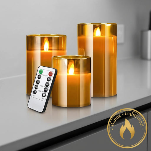 Danoz Lights - LED lights electronic candles LED candle decorations acrylic candles complete set of remote control timers Christmas and wedding - danozdirect