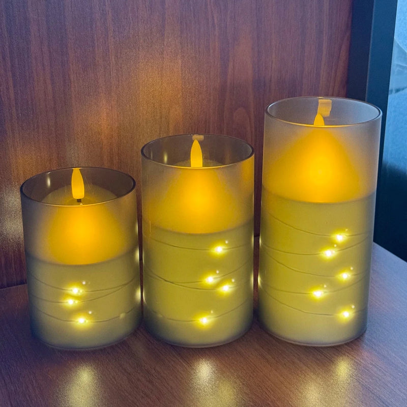 Danoz Lights - LED lights electronic candles LED candle decorations acrylic candles complete set of remote control timers Christmas and wedding - danozdirect