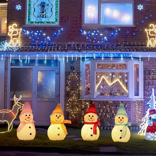 Danoz Lights - LED Snowman Solar Garden Light Outdoor Ground Stake Light Solar Powered Xmas Pathway Lights For Christmas Lawn Yard Decoration - Buy 1 Get 1 Free! - danozdirect