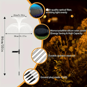 Danoz Lights - Outdoor Solar Garden Lights 7 Colors Variable Solar Stake Jellyfish Reed Lights Solar Outdoor Color Changing Lights - danozdirect