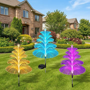 Danoz Lights - Outdoor Solar Garden Lights 7 Colors Variable Solar Stake Jellyfish Reed Lights Solar Outdoor Color Changing Lights - danozdirect