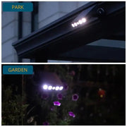 Danoz Lights - Powerful 4 LED Solar Security Lights Outdoor Decor Sensor Motion 3 Modes Street Waterproof Lamp Wall Night Work Light for Garden - danozdirect