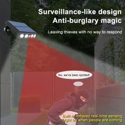 Danoz Lights - Powerful 4 LED Solar Security Lights Outdoor Decor Sensor Motion 3 Modes Street Waterproof Lamp Wall Night Work Light for Garden - danozdirect