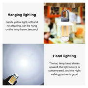 Danoz Lights - Rechargeable LED Portable Light Super Bright Flashlight Camping Light Work Light 5 Lighting Modes Waterproof Outdoor Light - danozdirect