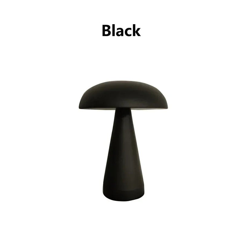 Danoz Lights - Retro Mushroom LED Table Lamp Touch Sensor Bedside Lamp Rechargeable Reading Lights For Bedroom Restaurant Bar Decor Lighting - danozdirect