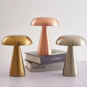 Danoz Lights - Retro Mushroom LED Table Lamp Touch Sensor Bedside Lamp Rechargeable Reading Lights For Bedroom Restaurant Bar Decor Lighting - danozdirect