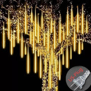 Danoz Lights - Solar Meteor Shower Rain String Lights Waterproof Garden Light 8 Tubes Christmas Tree Holiday Party Wedding Holiday Decoration - danozdirect