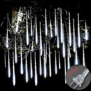 Danoz Lights - Solar Meteor Shower Rain String Lights Waterproof Garden Light 8 Tubes Christmas Tree Holiday Party Wedding Holiday Decoration - danozdirect
