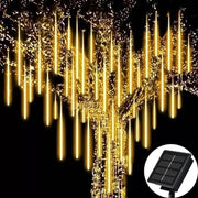 Danoz Lights - Solar Meteor Shower Rain String Lights Waterproof Garden Light 8 Tubes Christmas Tree Holiday Party Wedding Holiday Decoration - danozdirect