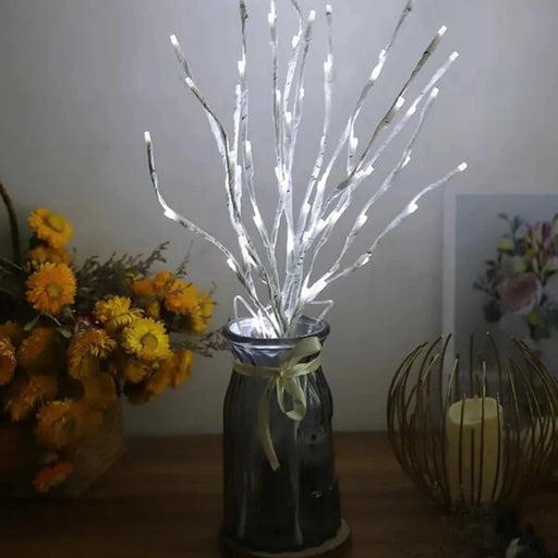 Danoz Lights - White Birch Branch Lights Battery Operated 20 LED Fairy Lights Willow Branches for Home Bedroom Inside Outdoor Decoration - Buy 1 Get 1 Free! - danozdirect