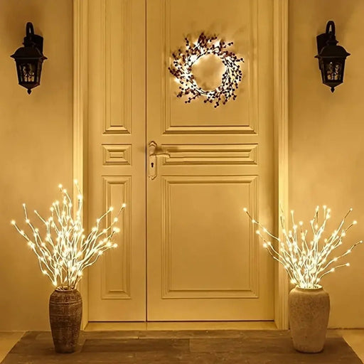 Danoz Lights - White Birch Branch Lights Battery Operated 20 LED Fairy Lights Willow Branches for Home Bedroom Inside Outdoor Decoration - Buy 1 Get 1 Free! - danozdirect