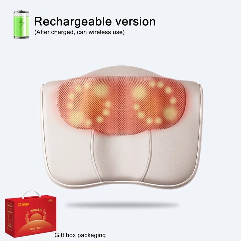 Danoz Massagers - Transform your relaxation routine with the JINKAIRUI Neck Massage Pillow, your personal solution for tension relief. - danozdirect
