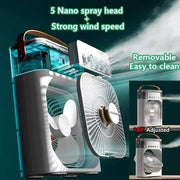 Danoz MisterCooler Air Cooler water mist! This little powerhouse combines a fan, air conditioner, and humidifier to keep your space cool, fresh, and comfy - danozdirect